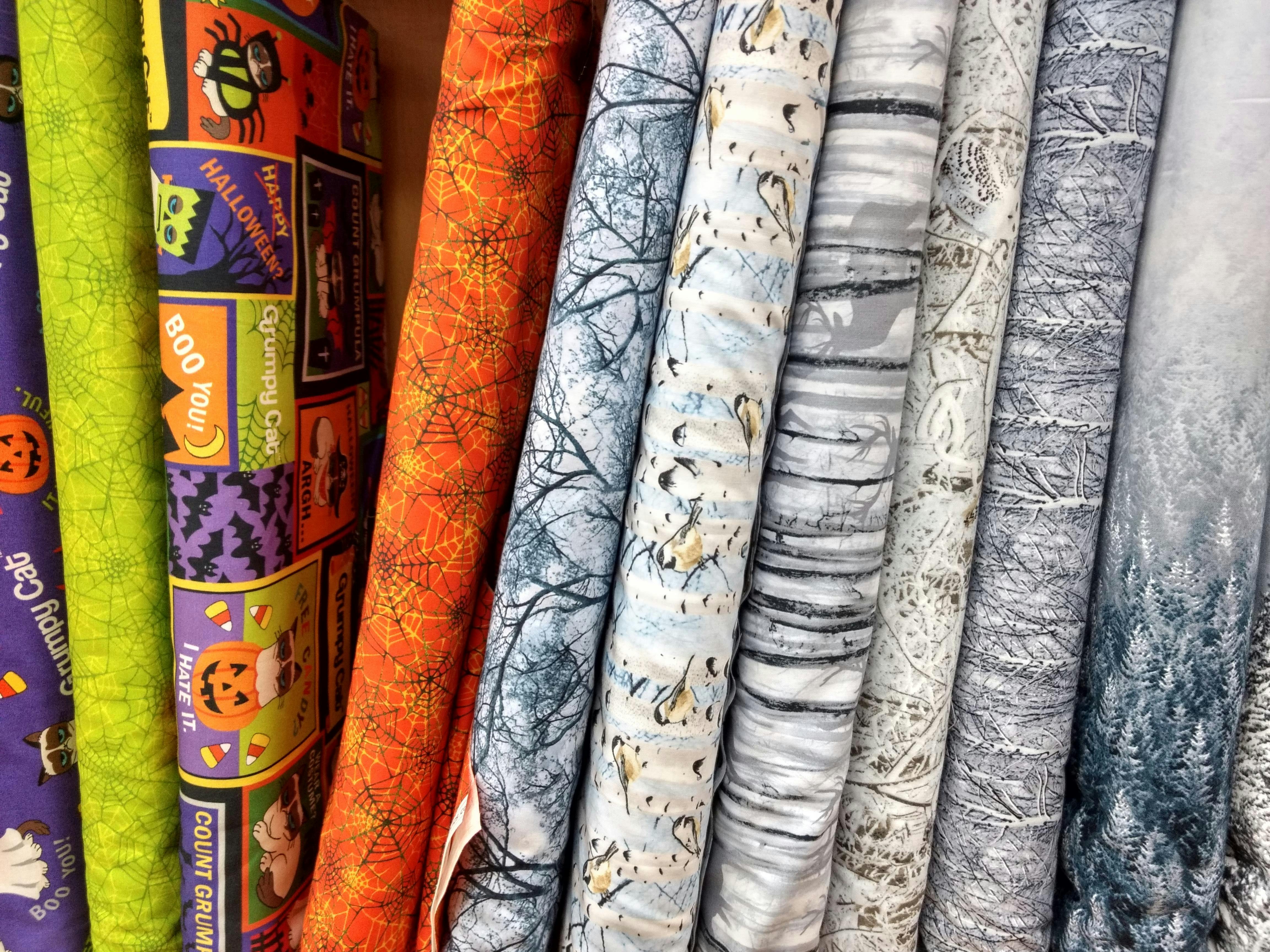 Miscellaneous Halloween Fabric and Winter Fabric