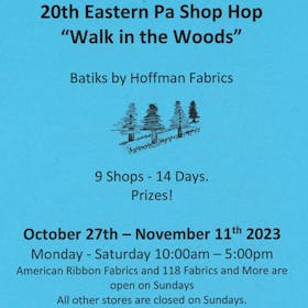 20th Eastern PA Shop Hop
