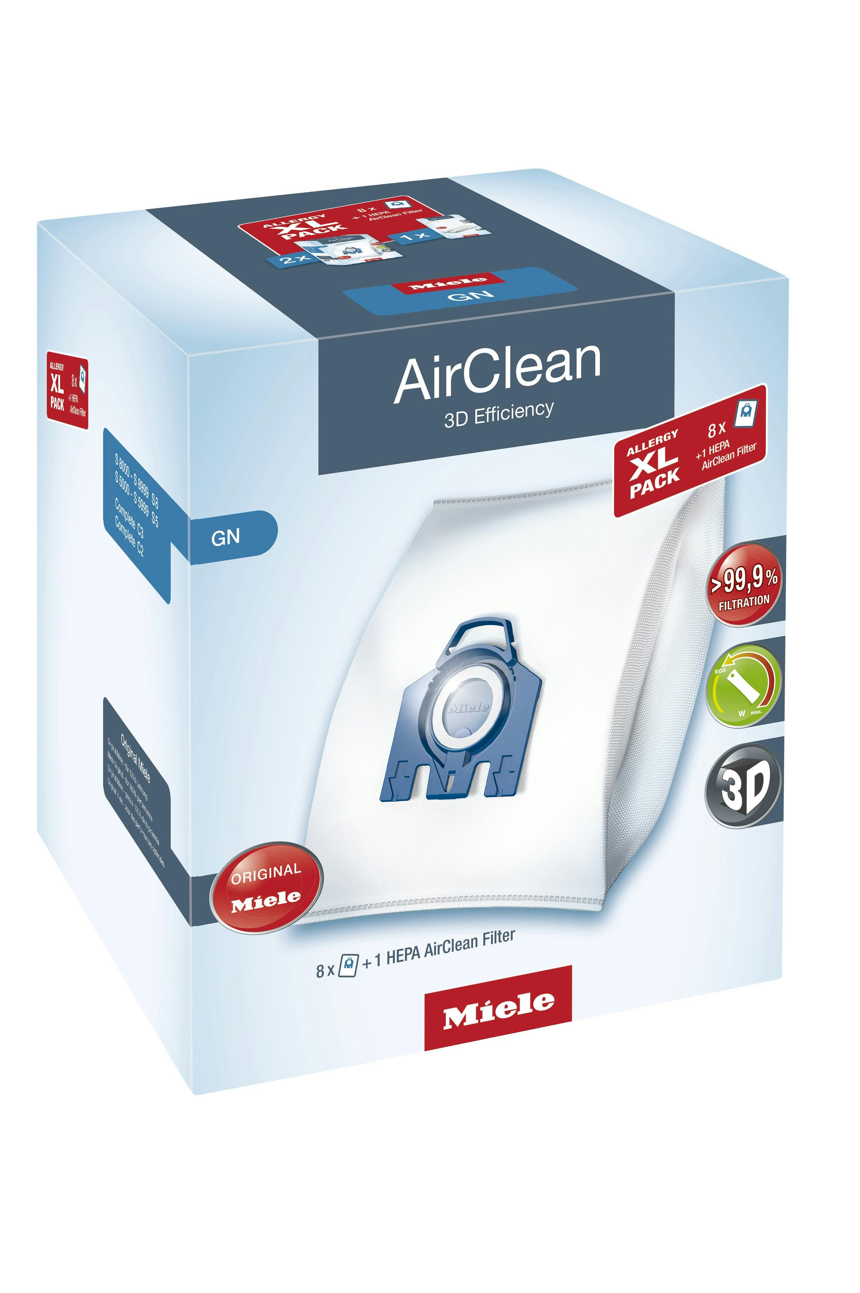 wees onder de indruk Besparing Catena Miele GN XL Pack AirClean 3D Efficiency Filter Bags with HEPA Filter - FREE  Shipping over $49.99 - Pocono Sew & Vac