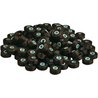 Brother Pre-wound Bobbins with Magnetic Core- 100 pack / Black