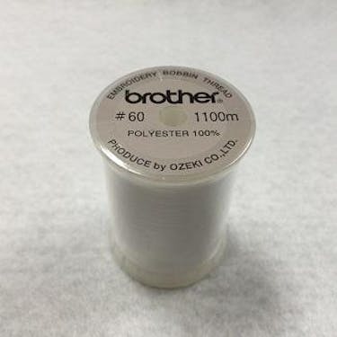 White Embroidery Bobbin Thread 90 Weight (Brother Embroidery Only Machines)  - 012502100737