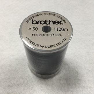BL★60冊 Brother 60wt Embroidery Bobbin Thread - Black 1200yds - FREE
