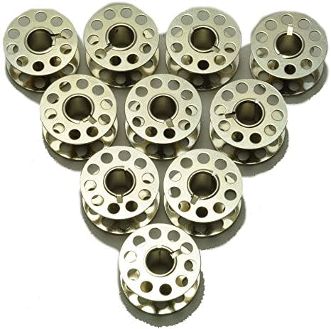 Singer Class 15 Metal  Bobbins - 10 Pack