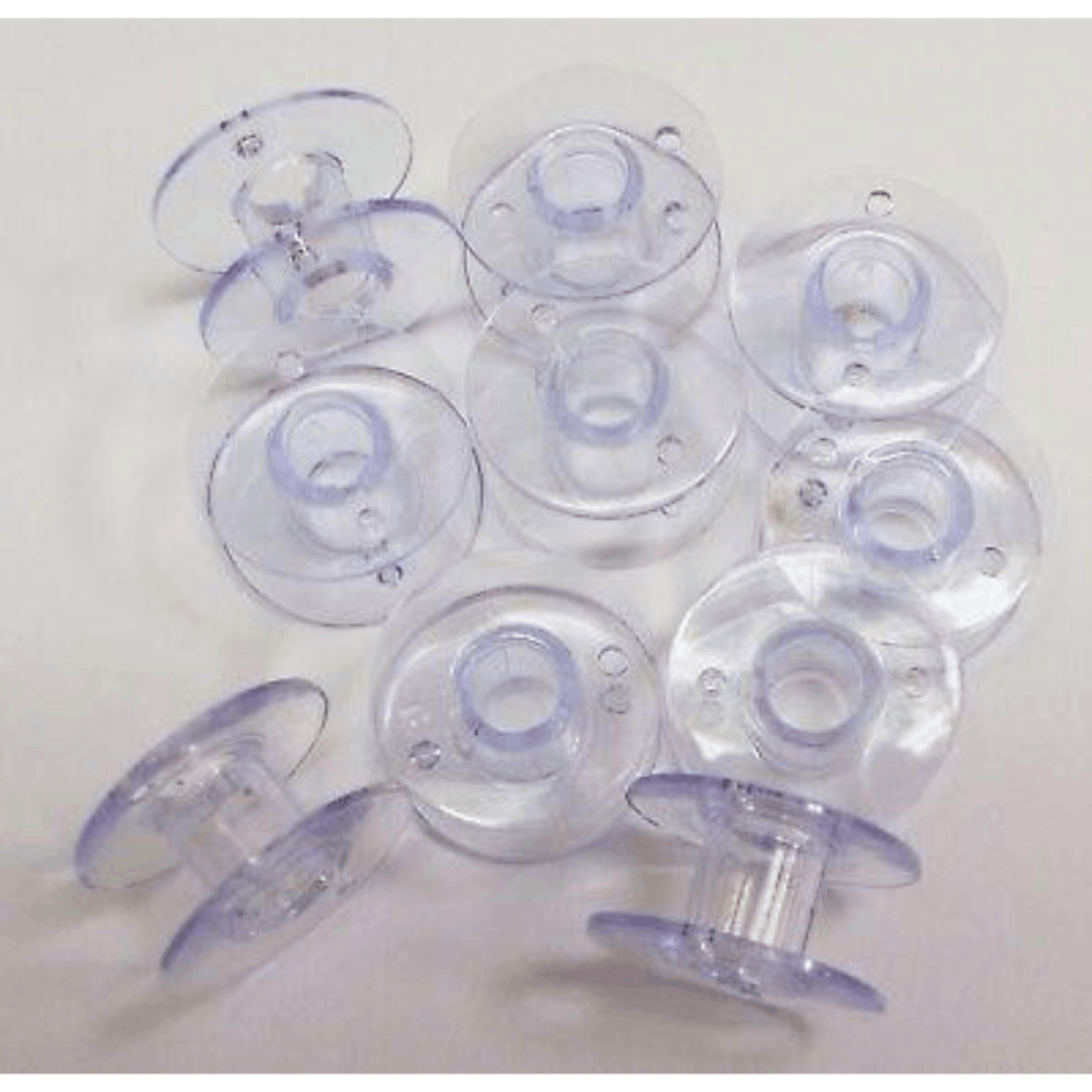 Class 15 Bobbins - 10/Pack - Clear - Cleaner's Supply