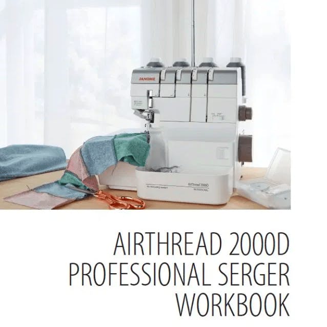Janome AT2000D Professional Serger Printed Workbook