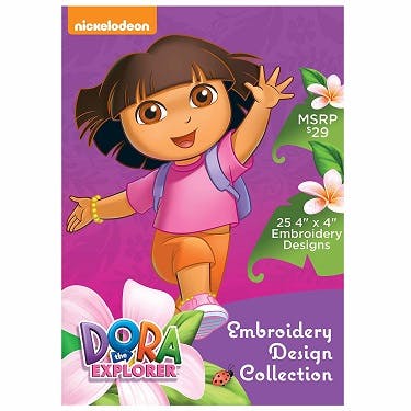Brother Nickelodeon Dora the Explorer Embroidery Design Collection CD