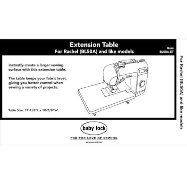 Baby Lock  BL50A / BL40A Extension Table