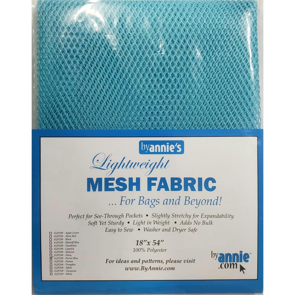 ByAnnie Parrot Blue Lightweight Mesh Fabric 18