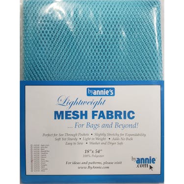 ByAnnie Parrot Blue Lightweight Mesh Fabric 18