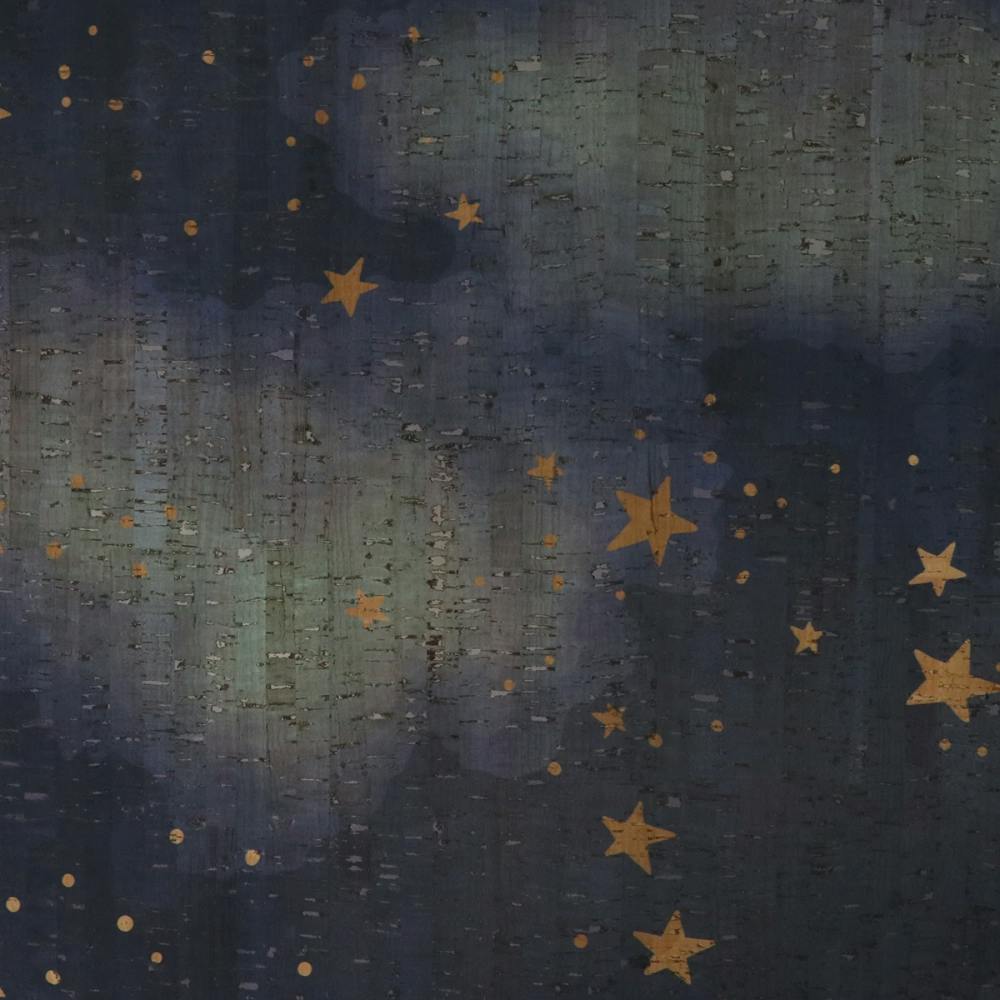 Sallie Tomato Starry Night Pro Cork 1/2 yard