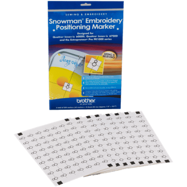 Brother Snowman Embroidery Positioning Marker
