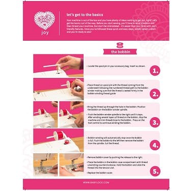 Baby Lock Joy BL25B Basic Instructions