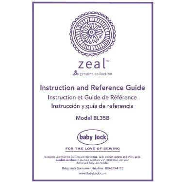 FREE Digital Manuals for Baby Lock Zeal BL35B - FREE Shipping over