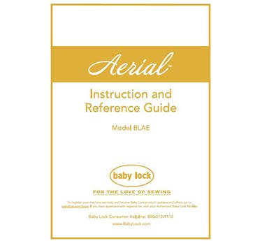 FREE Digital Manuals for Baby Lock Aerial BLAE - FREE Shipping