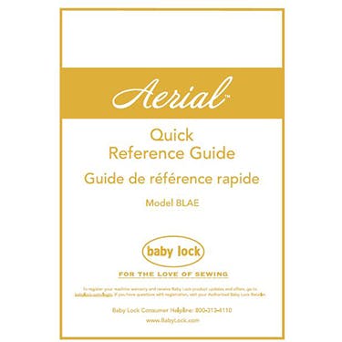 FREE Digital Manuals for Baby Lock Aerial BLAE - FREE Shipping