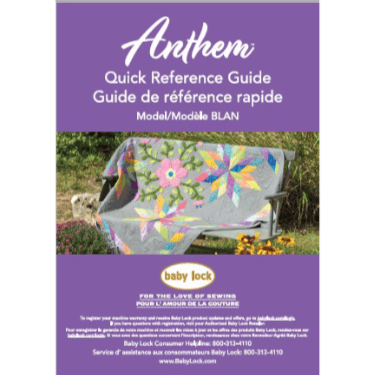 Baby Lock Anthem BLAN Quick Reference Guide