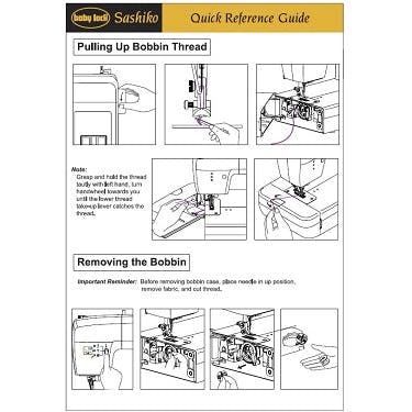 Baby Lock Sashiko BLQK Quick Reference Guide