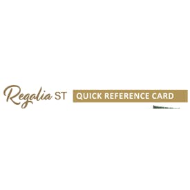 Baby Lock Regalia BLRG20ST Quick Reference Card