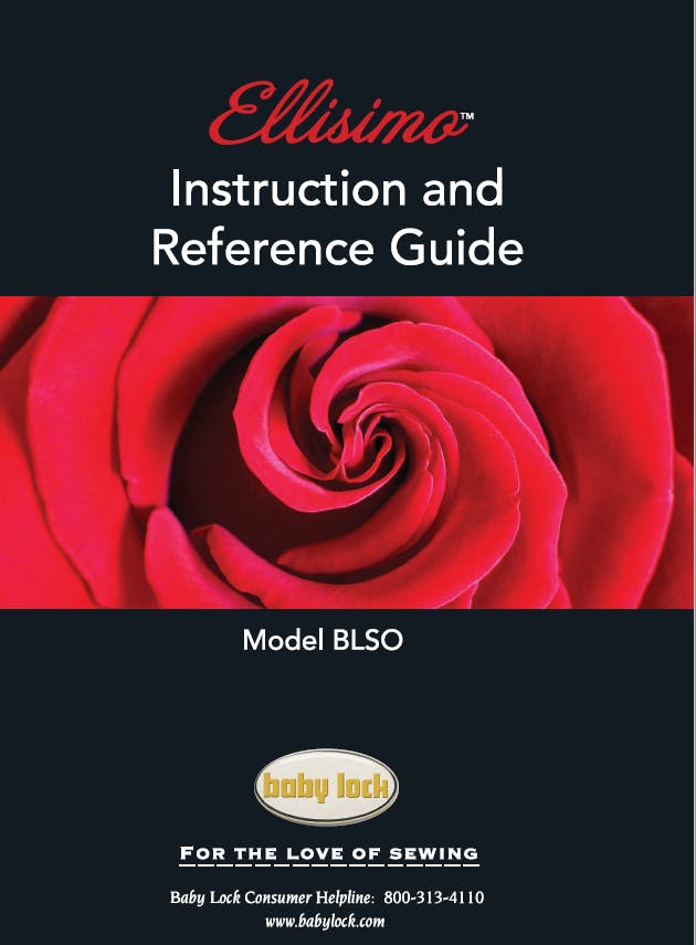 Baby Lock Ellisimo BLSO Instruction Manual
