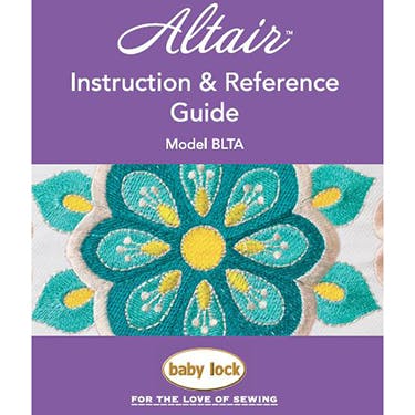 Baby Lock Altair BLTA Instruction Manual