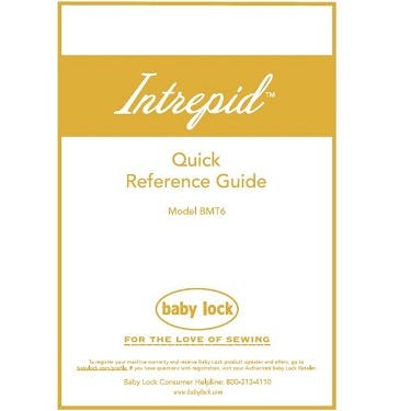 FREE Digital Manuals for Baby Lock Intrepid - 1000's of Parts
