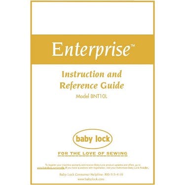 FREE Digital Manuals for Baby Lock Enterprise BLT10L - 1000's of