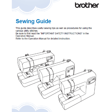 Brother CP100X Sewing Guide