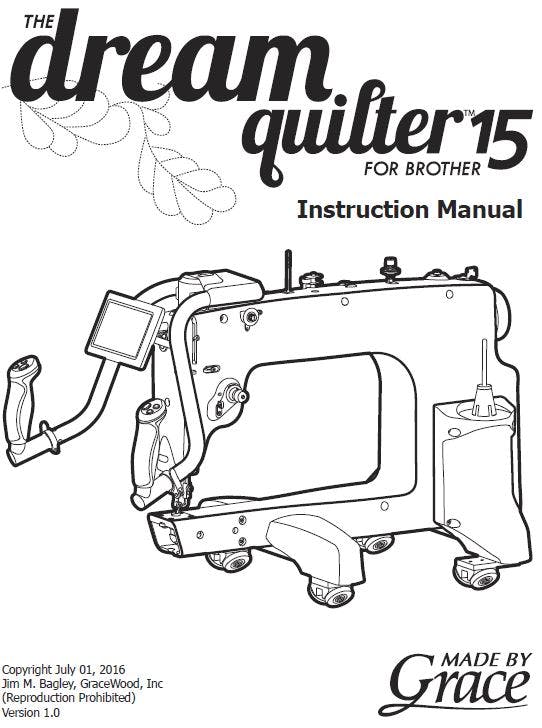 Free Digital Manuals For Brother Dream Quilter 15 1000 S Of Parts Pocono Sew Vac