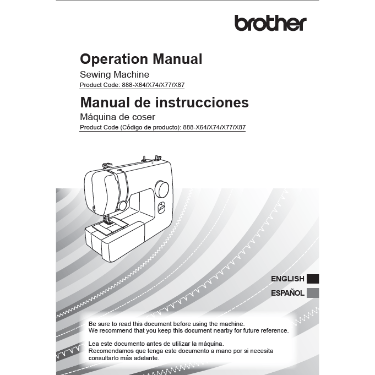 Brother FB1757T Operation Manual Sewing