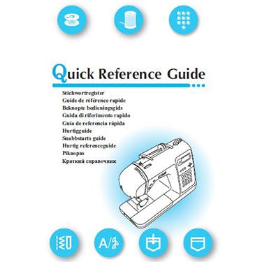 Brother NS85E Quick Reference Guidel