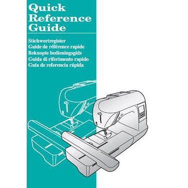 Brother PE700 Quick Reference Guide