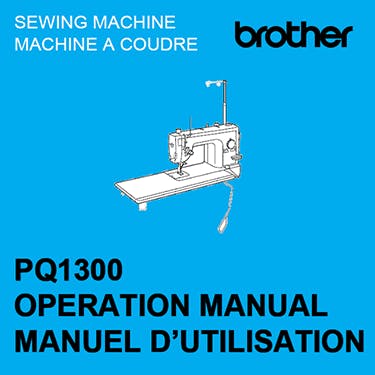 Brother PQ1300 Instruction Manual