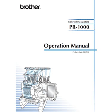 Brother PR1000 Instruction Manual
