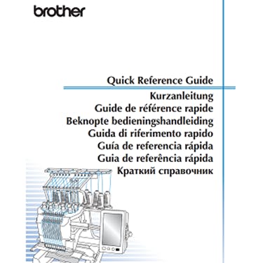 Brother PR1050X Quick Reference Guide