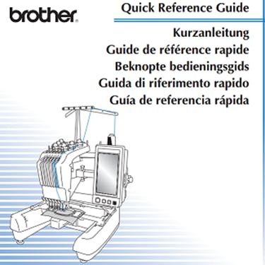Brother PR650e Quick Reference Guide