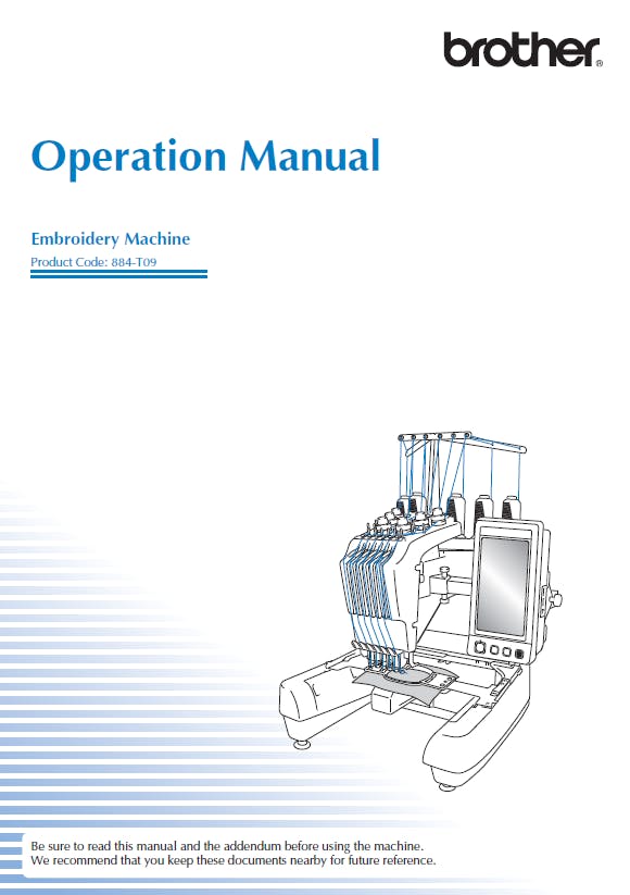 Brother PR655 Instruction Manual
