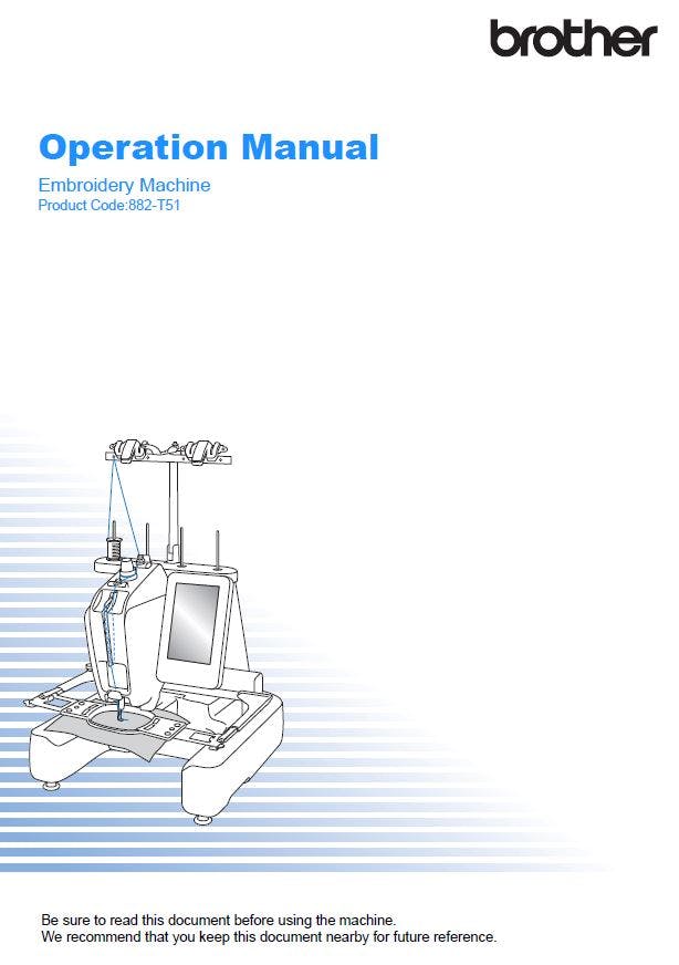 Brother Persona Single-Needle PRS100 Instruction Manual