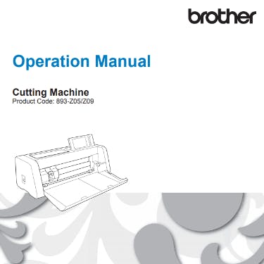 FREE Digital Manuals for Brother ScanNCut DX SDX125E - FREE