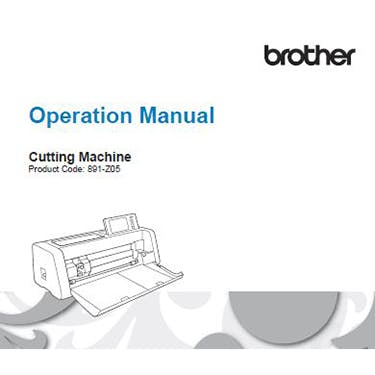 Brother Disney ScanNCut DX Innov-is SDX230D Instruction Manual