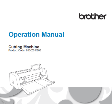 Brother Scan N Cut SDX85 Instruction Manual