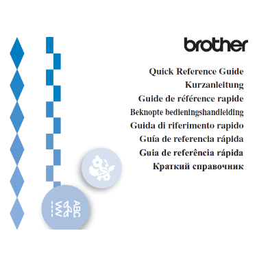 Brother SE1900 Quick Reference Guide