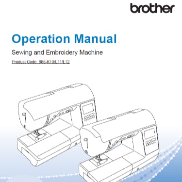 Brother SE2000 Instruction Manual