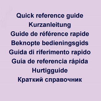 Brother Dream Weaver XE VM6200D Quick Reference Guide