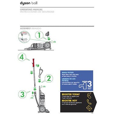 Dyson Ball Animal Instruction Manual