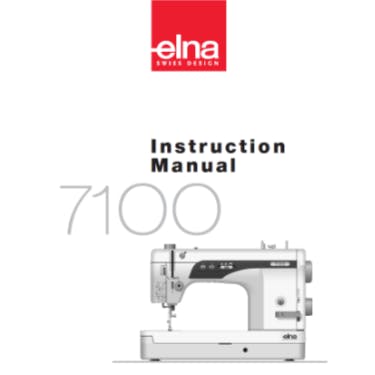 Elna 7100 Pro Instruction Manual