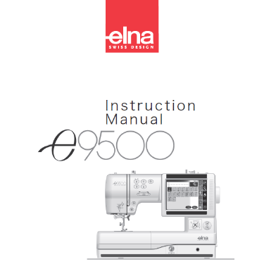 Elna 9500e Instruction Manual