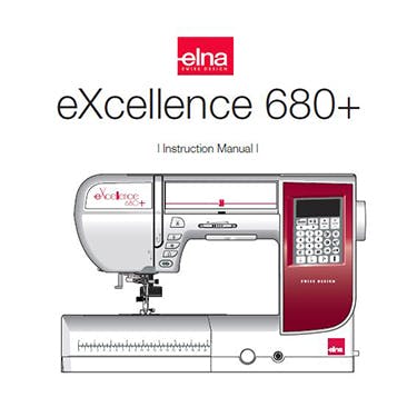Elna eXcellence 680Plus Instruction Manual