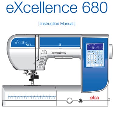 Elna eXcellence 680 Instruction Manual