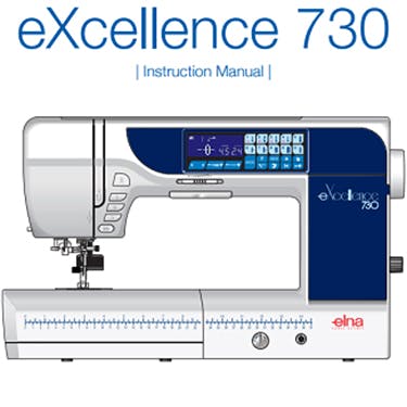 Elna eXcellence 730 Instruction Manual