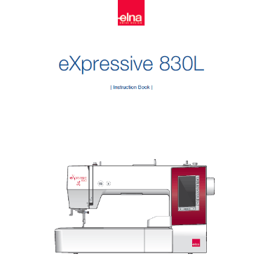 Elna eXpressive 830L Instruction Manual